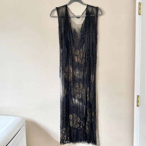 Art deco beaded lame - beaded, floral