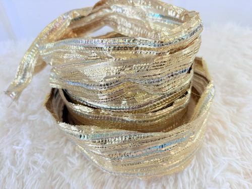 Vintage gold lame - vintage, wired