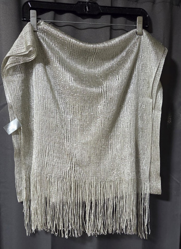 Vintage silver metallic lame - vintage,