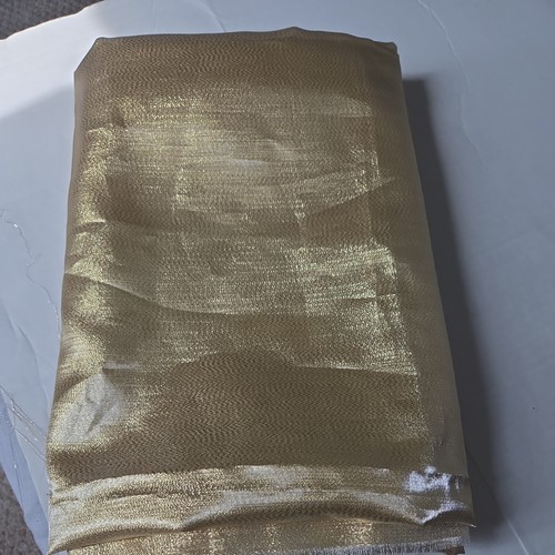 Metallic gold lame fabric - metallic,