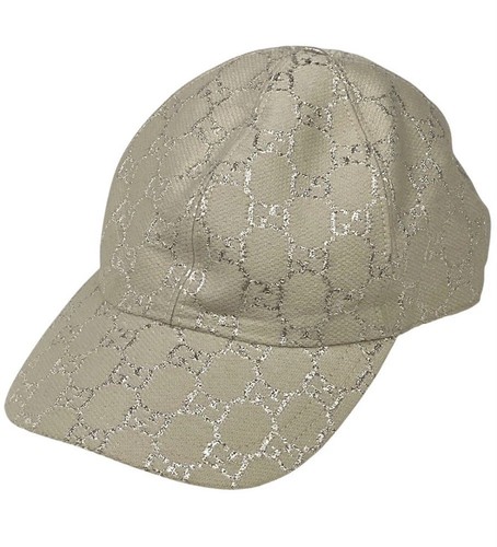 Gucci monogram silver lame - gg,