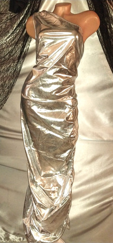 Vtg satin liquid foil - liquid,