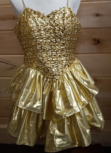 Vintage gold lame metallic - gold,