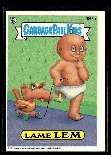 1988 topps garbage pail kids - garbage,